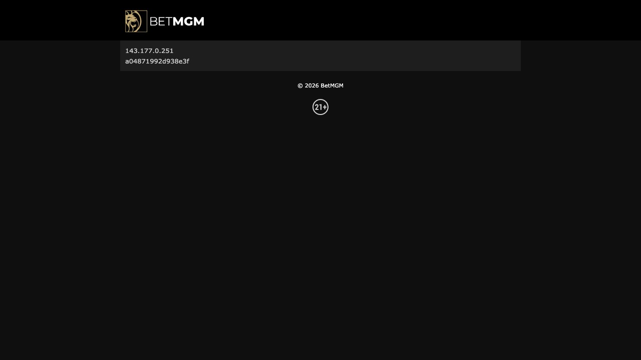 BetMGM homepage screenshot