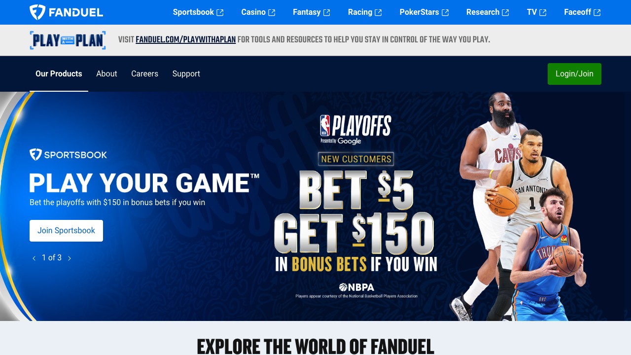 fanduel screenshot