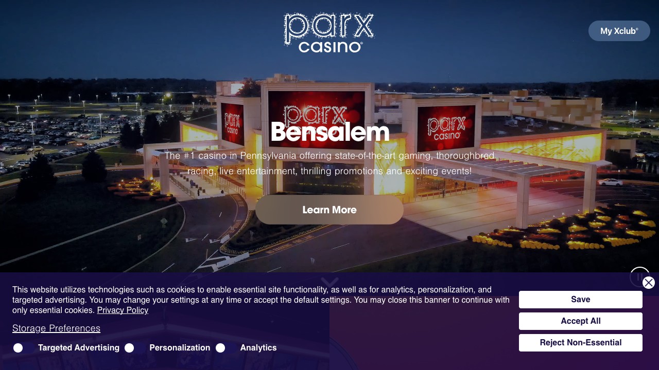 parx screenshot